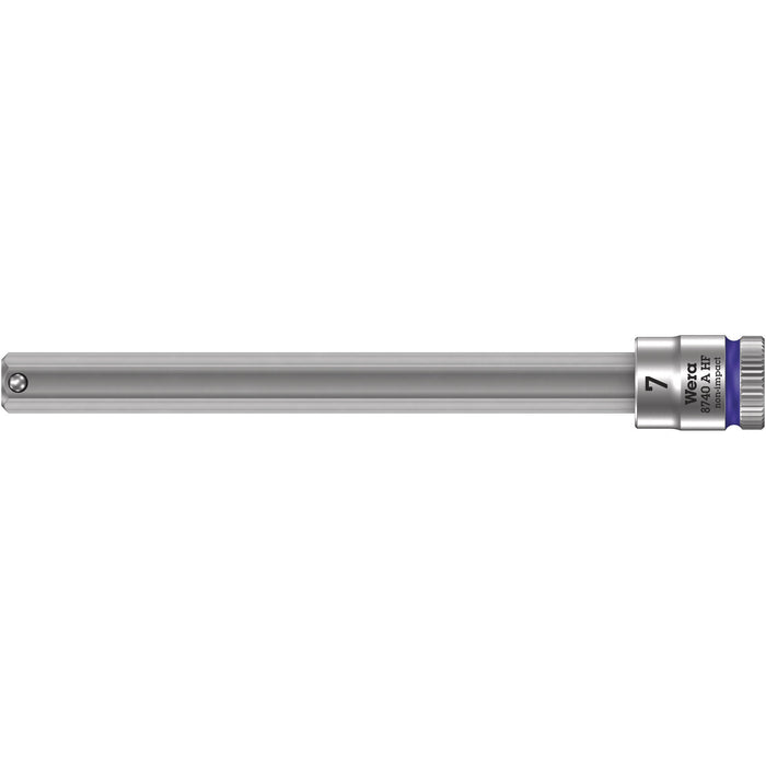 Wera 8740 A HF Zyklop bit socket with holding function, 1/4" drive, 5 x 28 mm