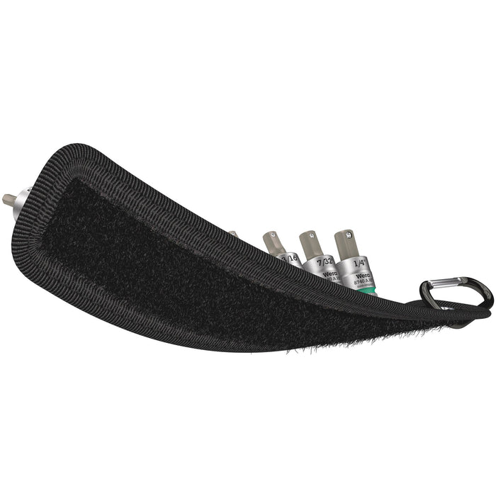 Wera Belt A Imperial 1 Zyklop In-Hex-Plus bit socket set with holding function, 1/4" drive,