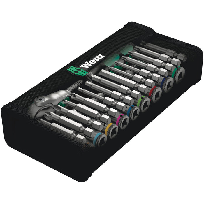 Wera 8100 SA 9 Zyklop Speed Ratchet Set, 1/4" drive, imperial, 28 pieces