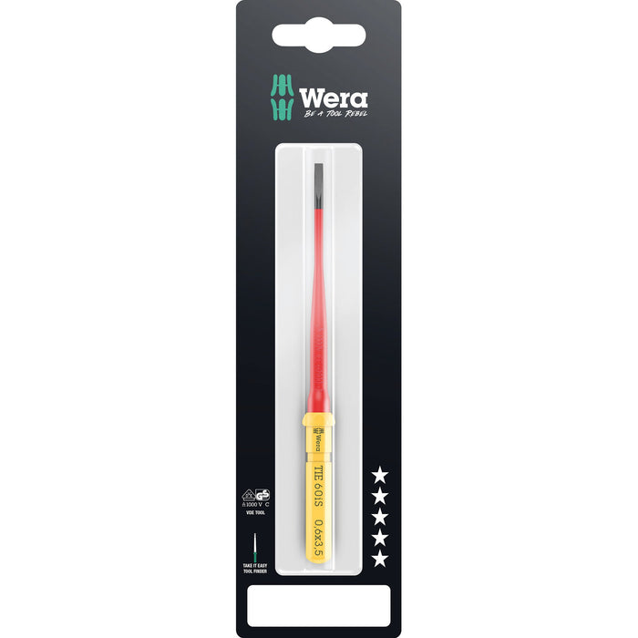 Wera Kraftform Kompakt VDE 60 iS Take it easy SB, 0.6 x 3.5 x 157 mm
