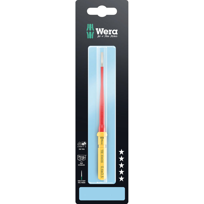 Wera Kraftform Kompakt VDE 3060 iS Take it easy SB, Edelstahl, 0.6 x 3.5 x 157 mm