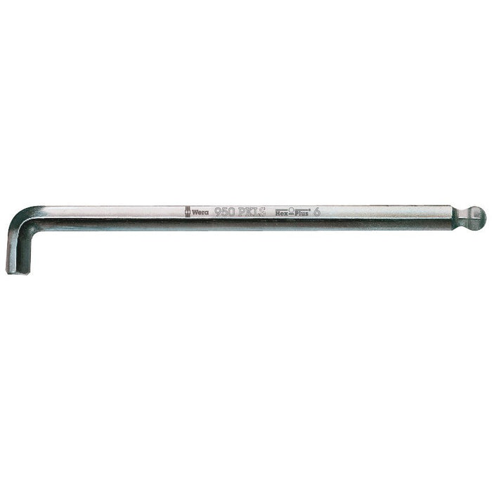 Wera 950 PKLS L-key, metric, chrome plated, 4 x 140 mm