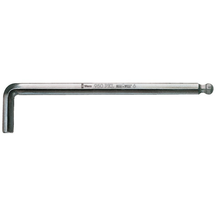 Wera 950 PKL L-key, metric, chrome-plated, 1.5 x 90 mm