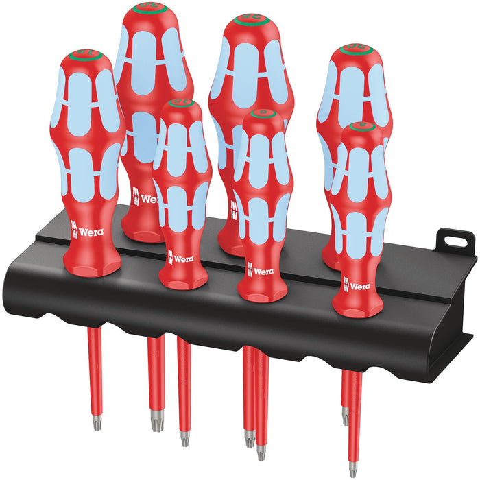 Wera 3167 i/7 TORX® Screwdriver set, stainless and rack, 7 pieces