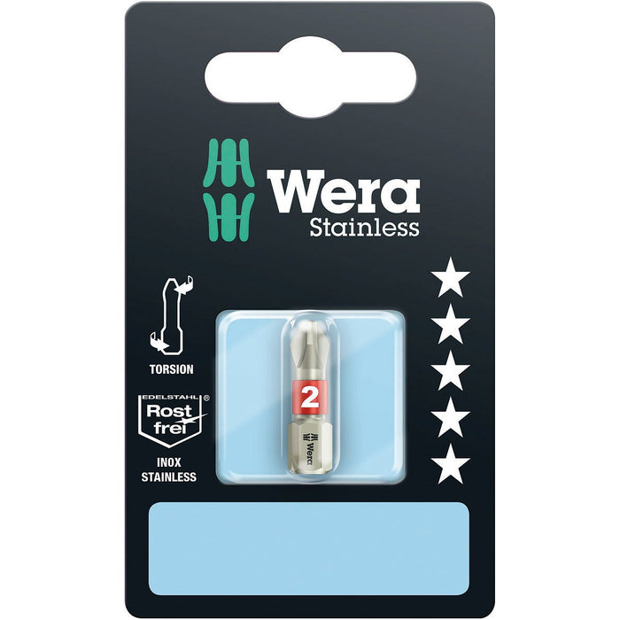 Wera 3851/1 TS SB bits, stainless, PH 2 x 25 mm