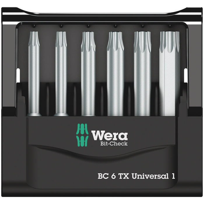 Wera Bit-Check 6 TX Universal 1 SB, 6 pieces