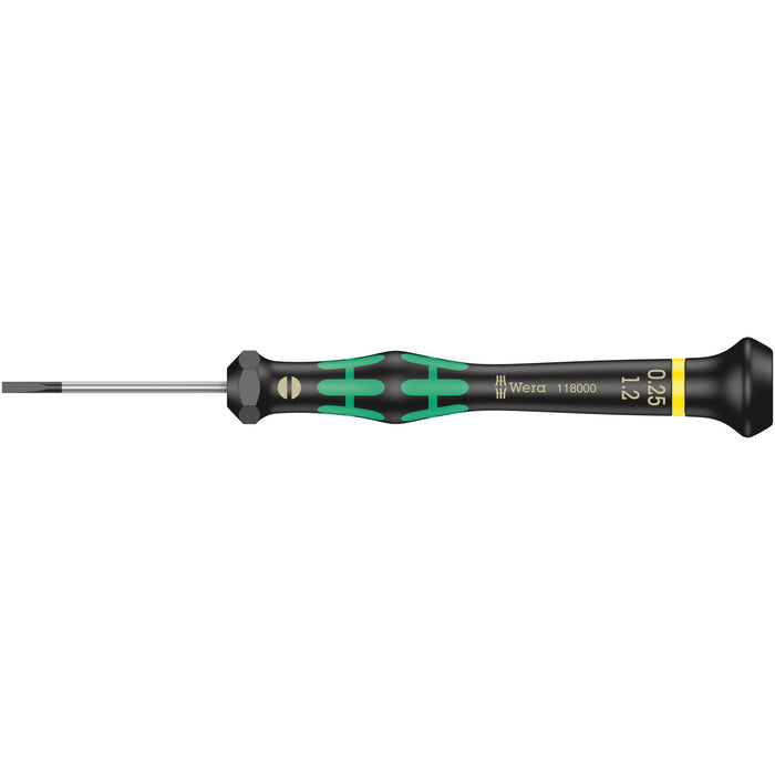 Wera 2035 Screwdriver for slotted screws for electronic applications, 0.25 x 1.2 x 40 mm