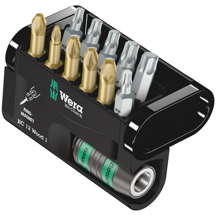 Wera Bit-Check 12 Wood 1 SB, 12 pieces