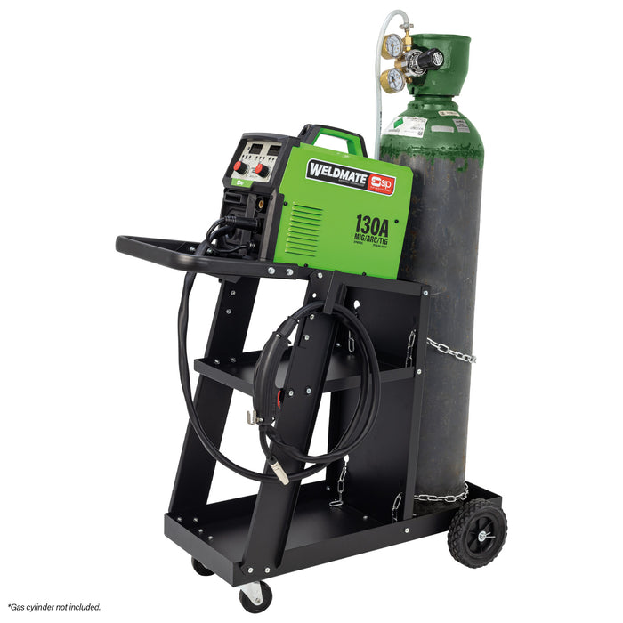SIP WELDMATE® AUTOPLUS 130A MIG/ARC/TIG Synergic Inverter Welder with Cart Package - Hurstbourne Forge Welding Supplies
