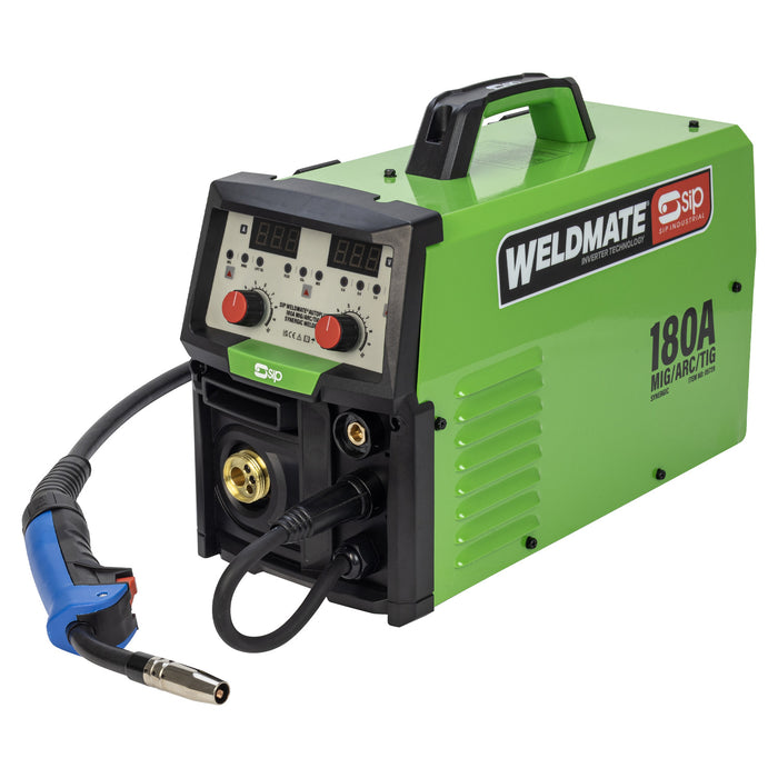 SIP WELDMATE® AUTOPLUS 180A MIG/ARC/TIG Synergic Inverter Welder - Hurstbourne Forge Welding Supplies