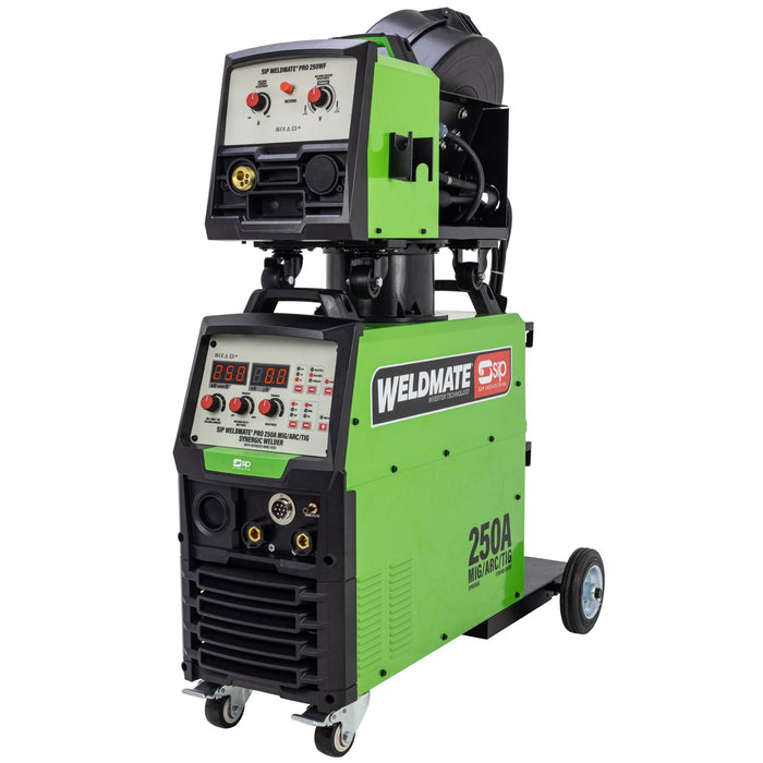 SIP WELDMATE® PRO 250A MIG/ARC/TIG Synergic Welder with Separate Wire Feed - Hurstbourne Forge Welding Supplies