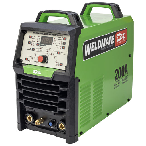 SIP WELDMATE® PRO 200A AC/DC TIG/ARC Inverter Welder with Pulse - Hurstbourne Forge Welding Supplies