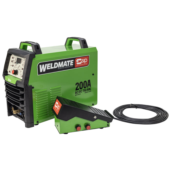 SIP WELDMATE® PRO 200A AC/DC TIG/ARC Inverter Welder with Pulse Package - Hurstbourne Forge Welding Supplies