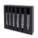 HMT CarbideMax 80 TCT Cutter InsertFoam Set 18, 22, 24, 26, 28, 30mm + 2 pilots - Hurstbourne Forge Welding Supplies