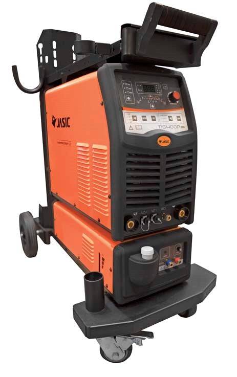 JASIC TIG Inverter TIG 400P DC with Trolley and Water Cooler - Hurstbourne Forge Welding Supplies