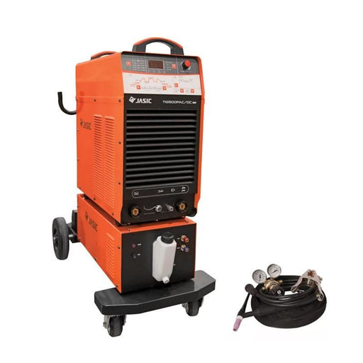 JASIC TIG Inverter TIG 500P AC/DC with Trolley and Water Cooler - Hurstbourne Forge Welding Supplies
