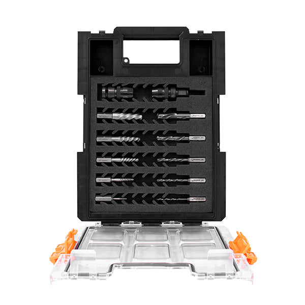 HMT Versadrive HD Impact Drill & Stud Extractor Set 12pc M5-M26 - Hurstbourne Forge Welding Supplies