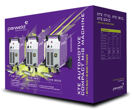 Parweld MIG Transformer XTE171 170A Automotive 240V - Hurstbourne Forge Welding Supplies