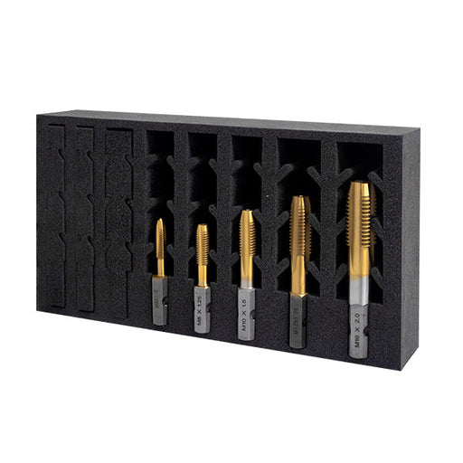 HMT VersaDrive ImpactaTap 5 Pc InsertFoam Set: M6, M8, M10, M12, M16 - Hurstbourne Forge Welding Supplies