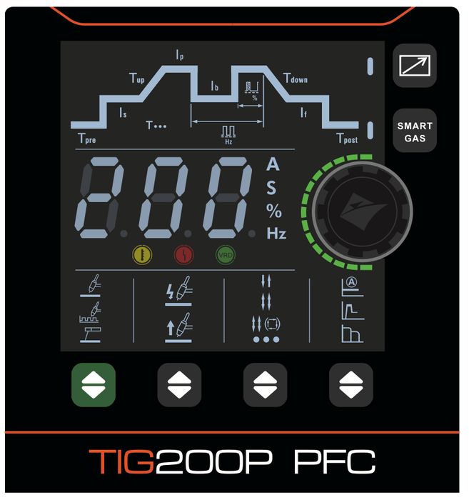 Jasic EVO 200 DC Pulse TIG PFC Inverter - Hurstbourne Forge Welding Supplies