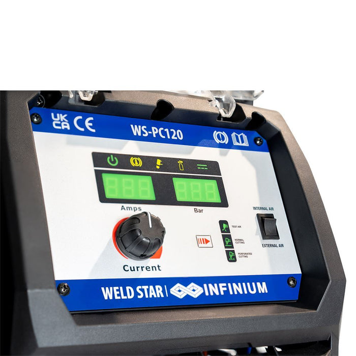 Weld Star Infinium Plasma Cutter PC120 with Air Compressor