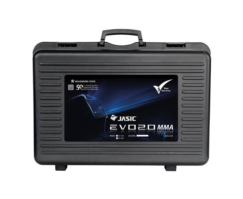 Jasic EVO 200 MMA PFC Inverter, Case & Leads - Hurstbourne Forge Welding Supplies