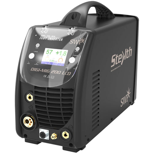 Stealth Digi-MIG 200 LCD PFC Multi-process - Hurstbourne Forge Welding Supplies