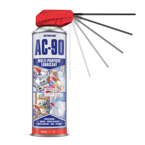 AC-90 Multi-purpose Lubricant Twin Spray 500ml
