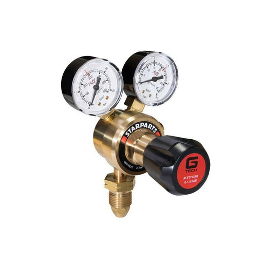 Acetylene Regulator Single Stage 2 Gauge 25 Bar - Hurstbourne Forge Welding Supplies