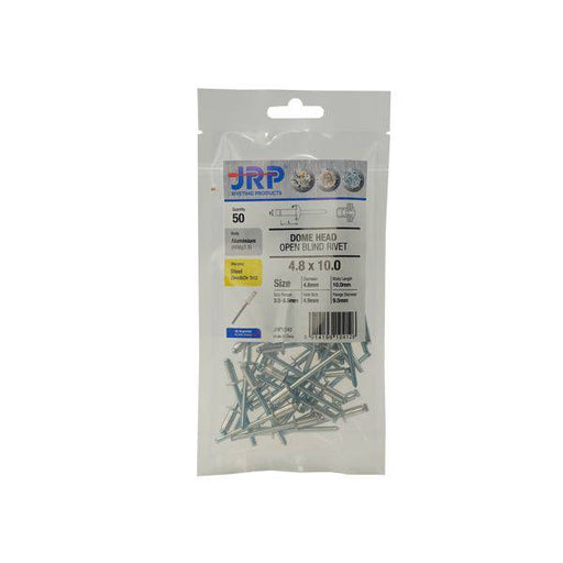 Aluminium/Steel Dome Rivets - 4.0x8 - Hurstbourne Forge Welding Supplies