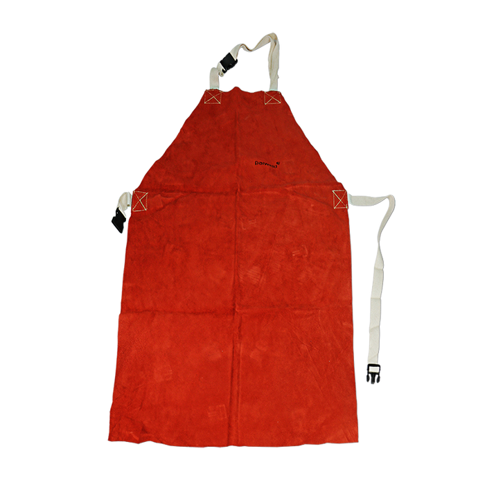 Red Leather Welding Apron