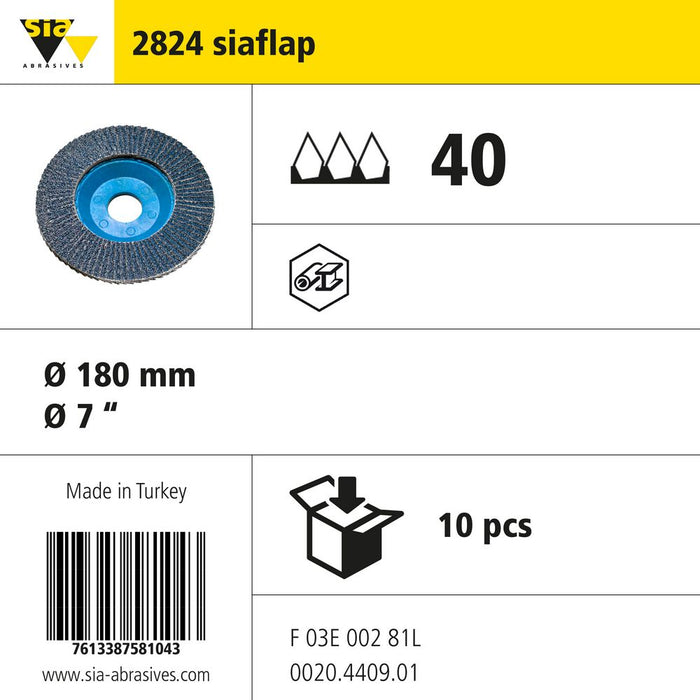 Product info — 2824 siaflap Ø180mm P40