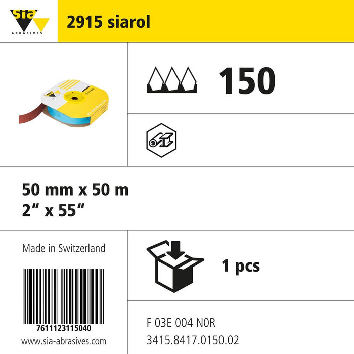 Product info — 2915 siarol 50x50000mm P150