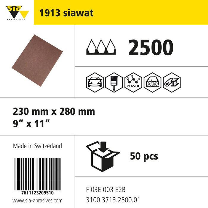 Product info — 1913 siawat standard 230x280mm P2500 (Pack of 50)