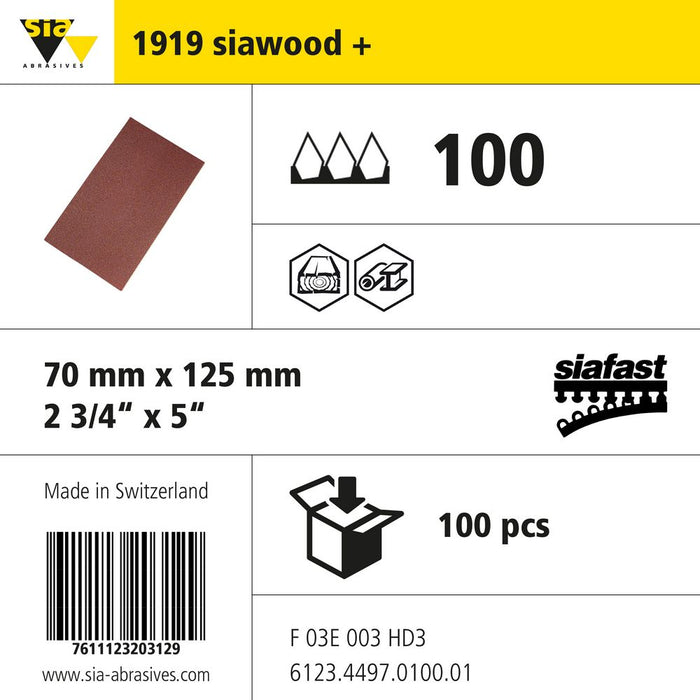 Product info — 1919 siawood+ 70x125mm P100