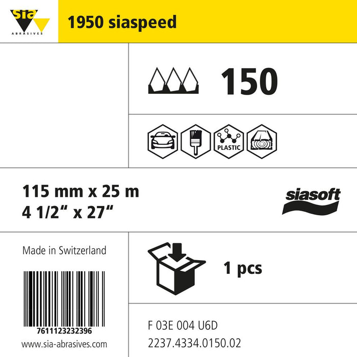 Product info — 1950 siaspeed 115x25000mm P150