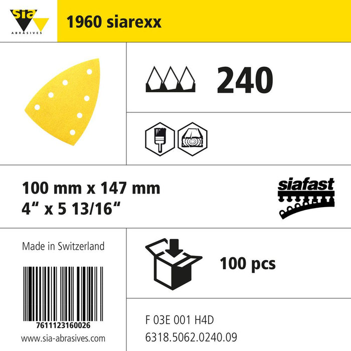 Product info — 1960 siarexx 100x147mm P240 (Pack of 100)