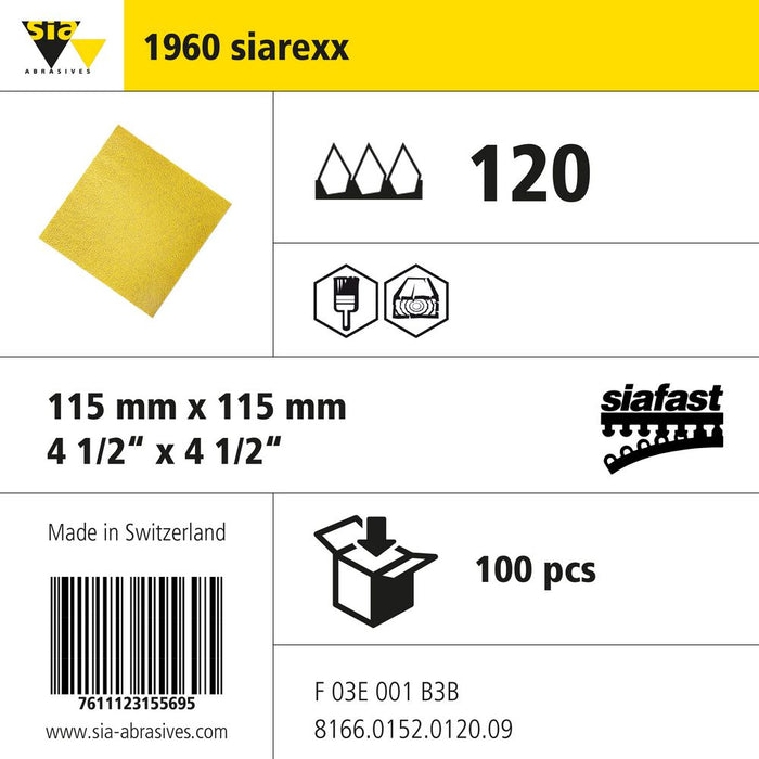 Product info — 1960 siarexx 115x115mm P120
