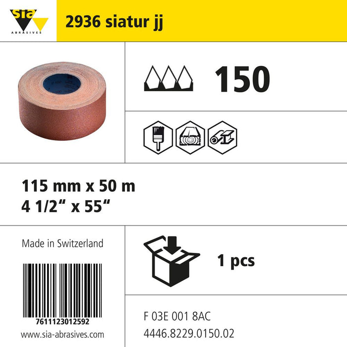 Product info — 2936 siawet 115x50000mm P150