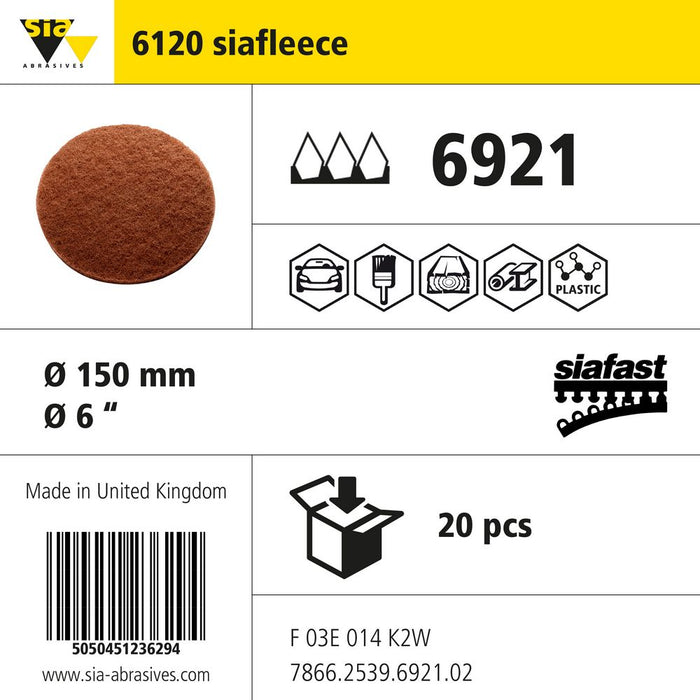 Product info — 6120 siafleece Ø150mm VF (Pack of 20)