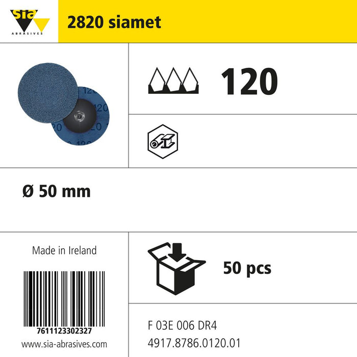 Product info — 2820 siafast mini Ø50mm P120