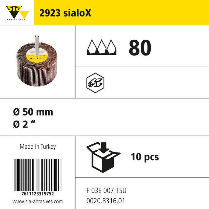 Product info — 2923 sialoX Ø50mm P80