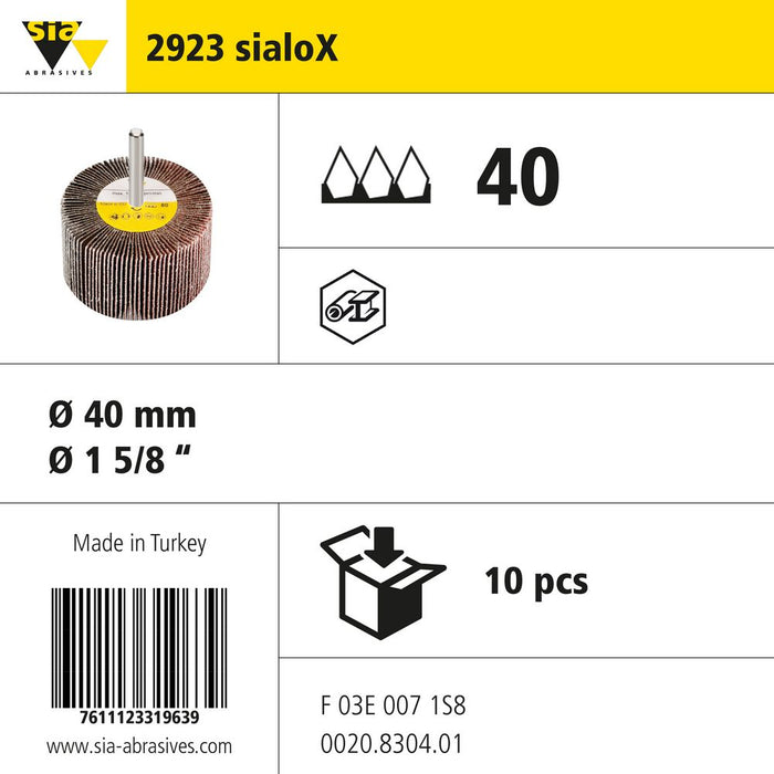 Product info — 2923 sialoX Ø40mm P40