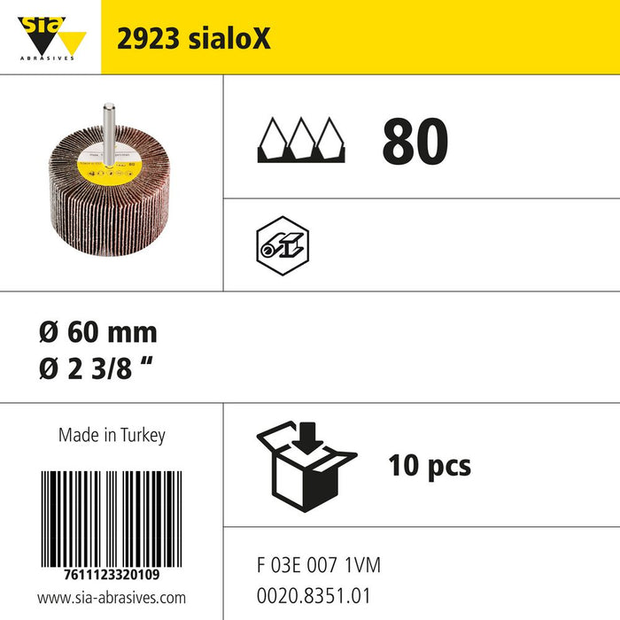 Product info — 2923 sialoX Ø60mm P80