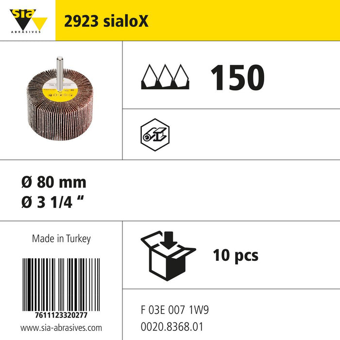 Product info — 2923 sialoX Ø80mm P150