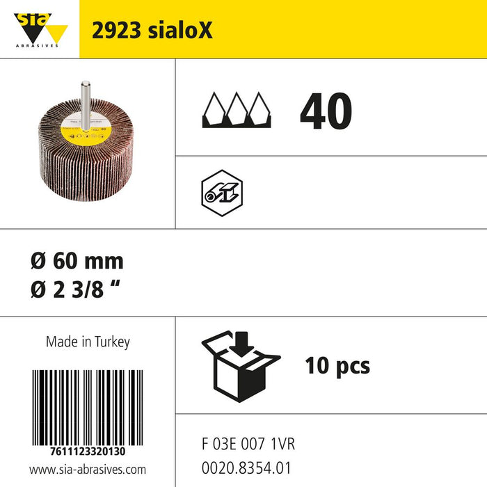 Product info — 2923 sialoX Ø60mm P40