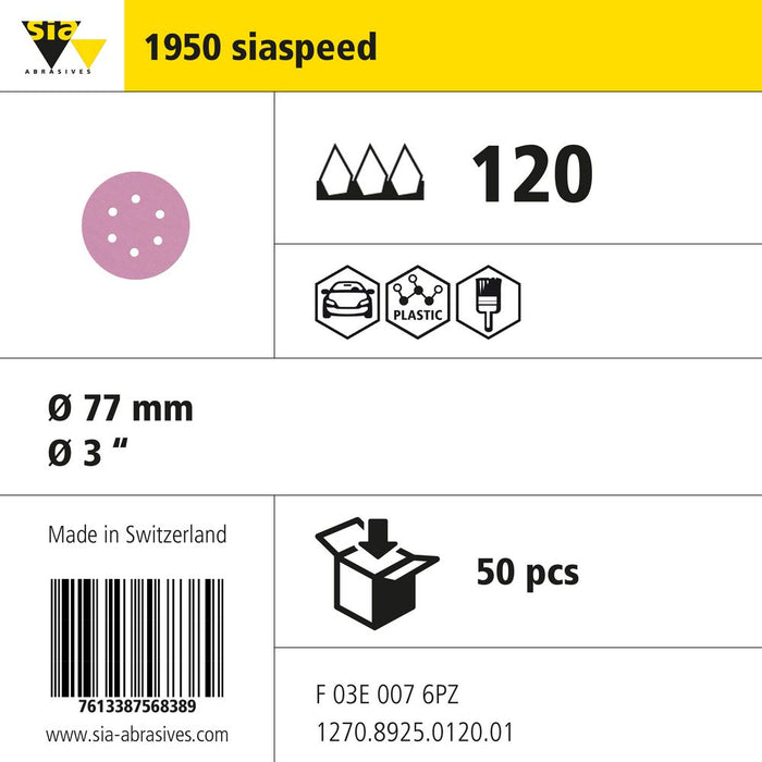 Product info — 1950 siaspeed Ø77mm P120