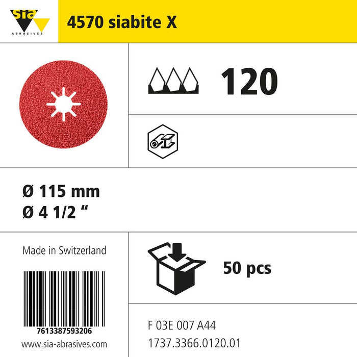 Product info — 4570 siabite-x Ø115mm P120