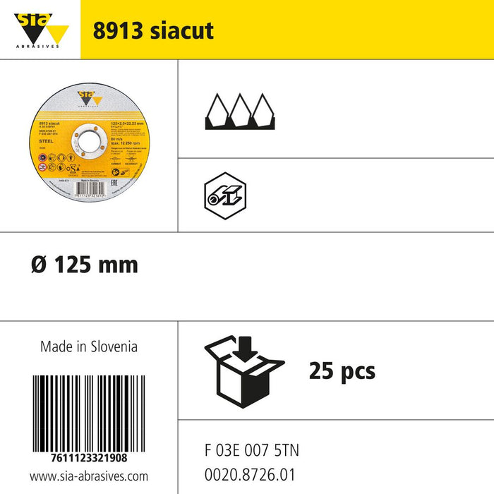 Product info — 8913 siaflex INOX Ø125mm