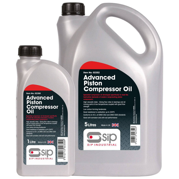 SIP 5ltr Advanced Compressor Oil - Hurstbourne Forge Welding Supplies